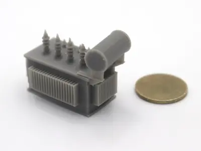 HO Scale Big electrical transformer station train model  3D print model purchase
