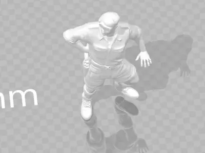 Captain miniature II World War 3D print model
