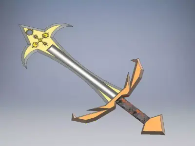 Righteous Beam Low-poly 3D model