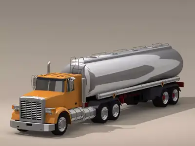US tanker truck 3D model