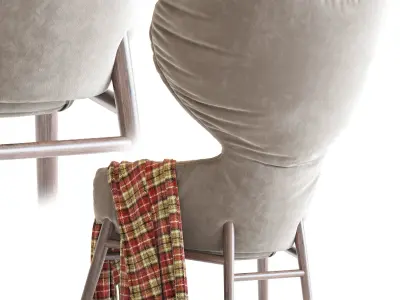 Hygge High Back Lounge Chair 3D model