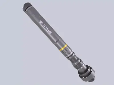 Scifi torpedo Low-poly 3D model