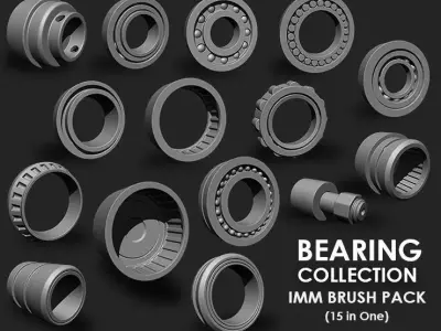 Bearing Collection Imm Brush Pack 15 in one 3D model