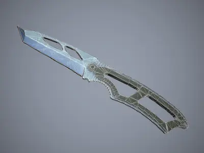 Knife High Tech 2 Low-poly 3D model