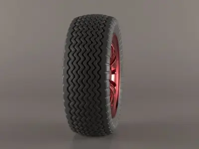 Car tire 3D model high poly 50 percent discount 3D model