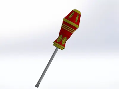 screwdriver 3D model 2