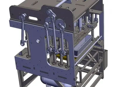 Jelly food filling machine 3D model