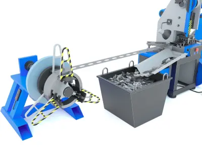 Machine tool mechanical press stamping line K2116 3D model