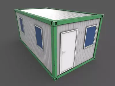 Office Container 04 Low-poly 3D model