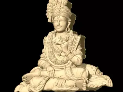 Swaminarayan Murti High-Detail 3D Sculpture Jewelry  3D print model