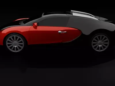 Fast hypercar 3D model