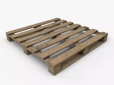 Pallet 01 Game Ready Low-poly 3D model