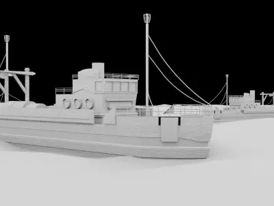 Fishing boat 3D model order