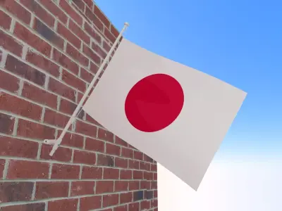 Flag of Japan 3D model purchase