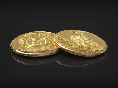 Abydos Ancient Stater Coin Antique Greek Replica  3D print model