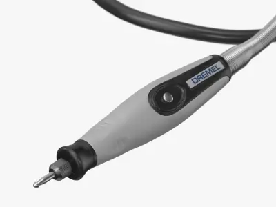 Dremel Flex Shaft Rotary Tool Attachment with Comfort Grip 3D model