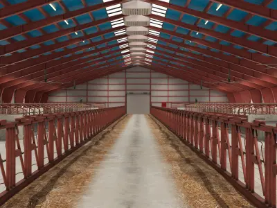 Cow Farm Fur 3D model