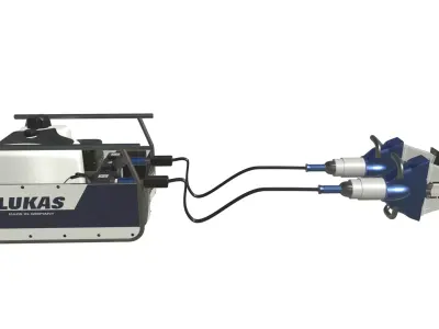 Industrial Robotic Hydraulic Spreader Grapple Claw 3D model