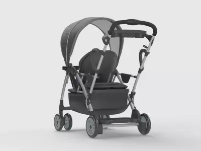 Baby stroller 3D model 3D model shop