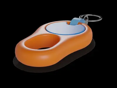 Pet accessories Pet Training Clicker Low-poly 3D model