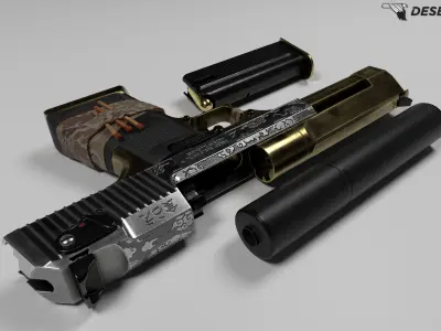 Custom Desert Eagle 3D model