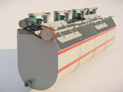 flotation cell 3D Model 3D model