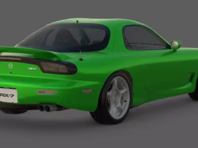 1993 Mazda RX-7 3D Model  Rotary Legend FD3S 3D model