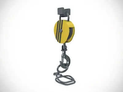 Crane Hook 3D model 7