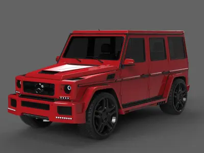 RED CAR Free 3D model purchase