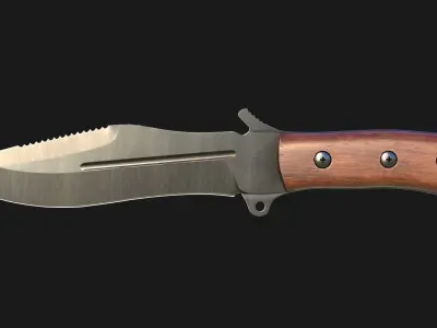 Military Knife 3D model purchase