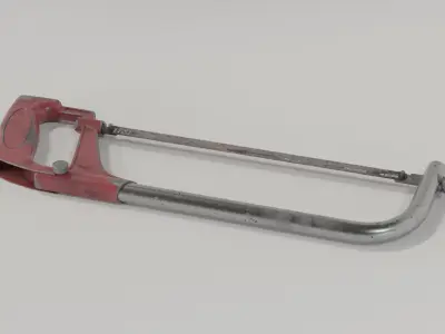  Hack Saw Low-poly 3D model