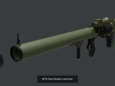 Yugoslav Rocket Launchers 3D Model Pack