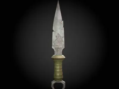 Knife Model Low-poly 3D model shop