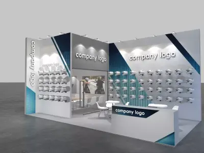 Booth design 3D model