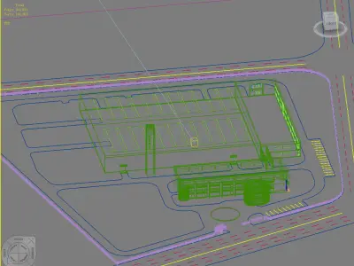 Industry Building 3D model V5