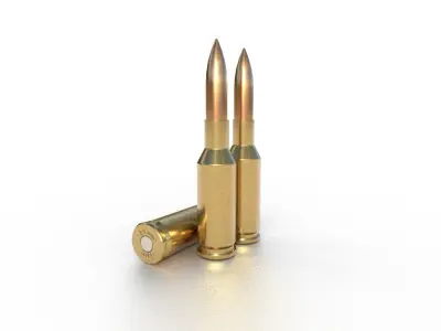 6 mm Norma Ammo Low-poly 3D model