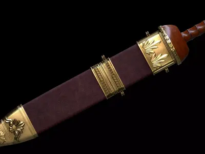 ROMAN GLADIUS SWORD  Low-poly 3D model