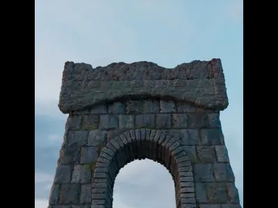 Medieval Castle Structure - Tower E 3D model