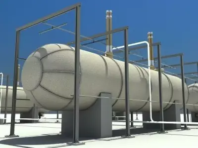 Gas Tank 3D model shop