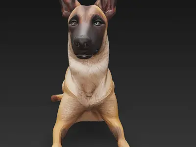 Dog 3D Model - Simple 3D model