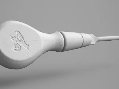 Game Ready Medieval Screwdriver Low-poly 3D model