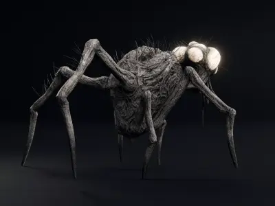 Monster Creature - Lamp Head Low-poly 3D model