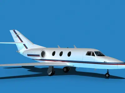 Dassault Falcon 10 V02 3D model