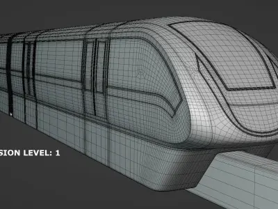 Elevated trains bundle II 3D Model Pack