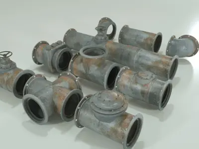 Modular Pipeline 3D Model 3D model