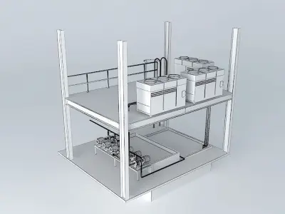 Plant cooling system HDP Free 3D model