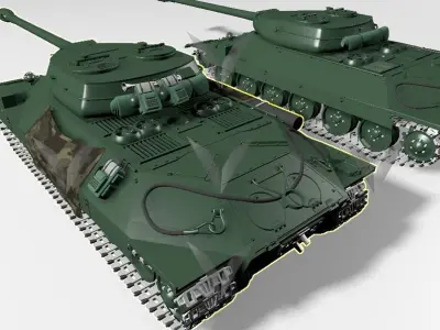 IS-6  Object 252 3D model