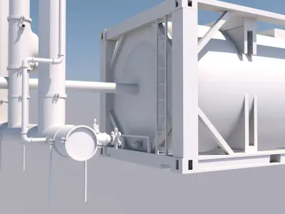ISO Tank Container 3D model