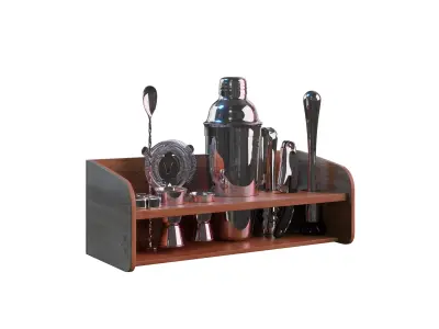 Cocktail Set 01 Free 3D model