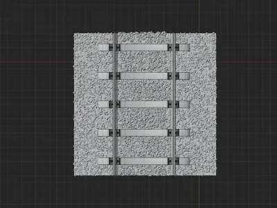 Rails Material and model Free low-poly 3D model